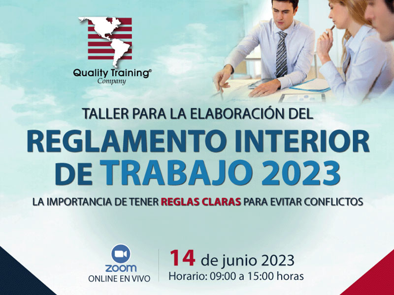 Reglamento Interior De Trabajo 2023 - Quality Training