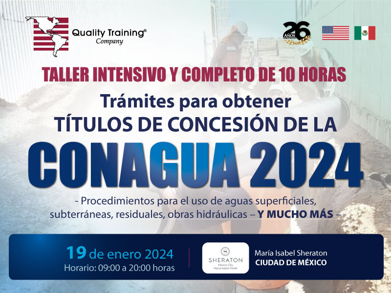 Trámites para Obtener Títulos de Concesión de la Conagua 2024 Quality